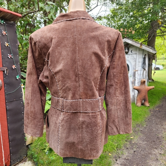 Vintage suede leather jacket - Picture 9 of 14